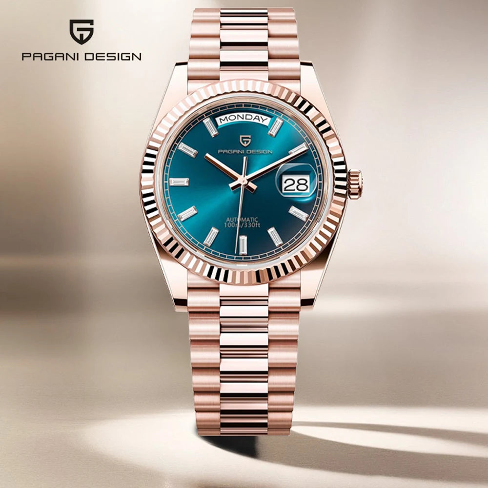 PAGANI DD36 Men's Watch Silver White Luxury Automatic Mechanical Wristwatches