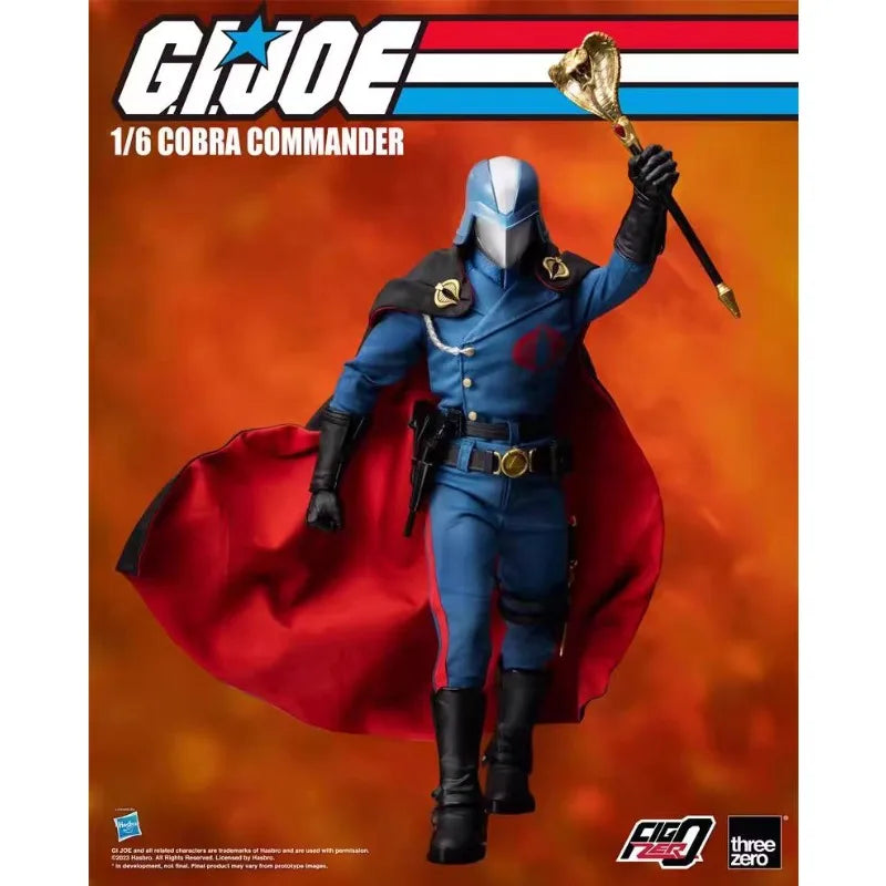 Original Hasbro Threezero FigZero G.I. Joe Series 1/6 COBRA COMMANDER Action Toy Figure Mode Ornaments
