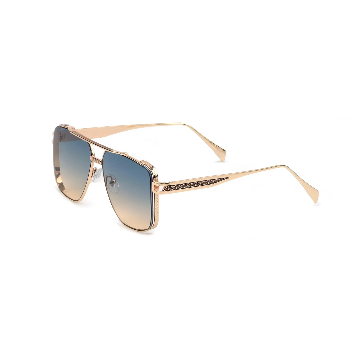 Caterside New Gradient Square Metal Frame Men's Sunglasses Fashion Vintage Women Sun Glasses UV400 Driving Fishing The Best Gift