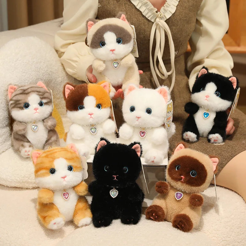 Super Cute Mini Chef Kitten Plush Toys Delicate Handmade Cartoon Pastry Chef Cat Doll Funny Keychain Bags Decro Toys Nice Gift