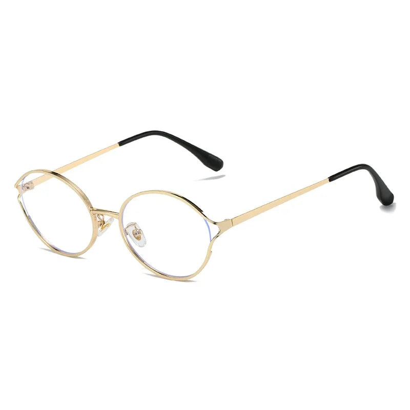JNPCXI New Retro Round Metal Men Sunglasses Fashion Clear Gradient Punk Women Sun Glasses Shades UV400