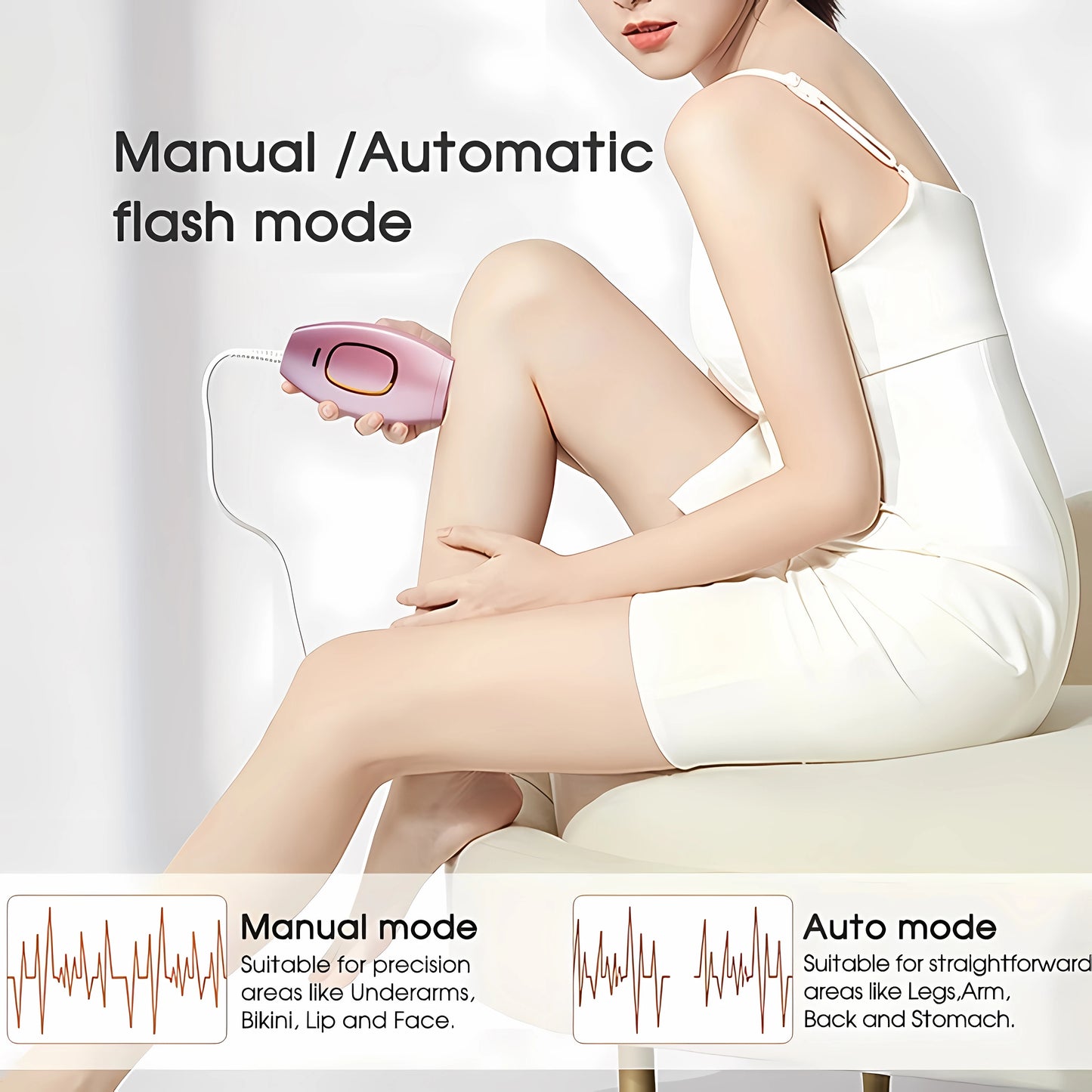 Mini Handheld 999999 Flashes Laser Hair Removal Device Painless Personal Care