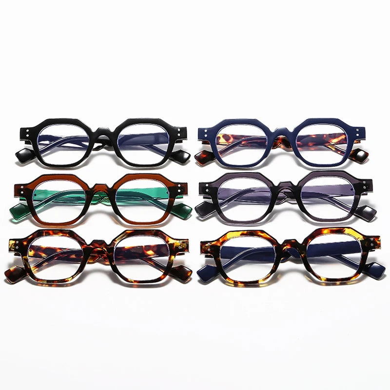 JNPCXI Small Frame Classic Polygon Glasses Women Men Luxury Brand Designer Computer Games Anti-Blue Light Eyewear Unisex Lentes