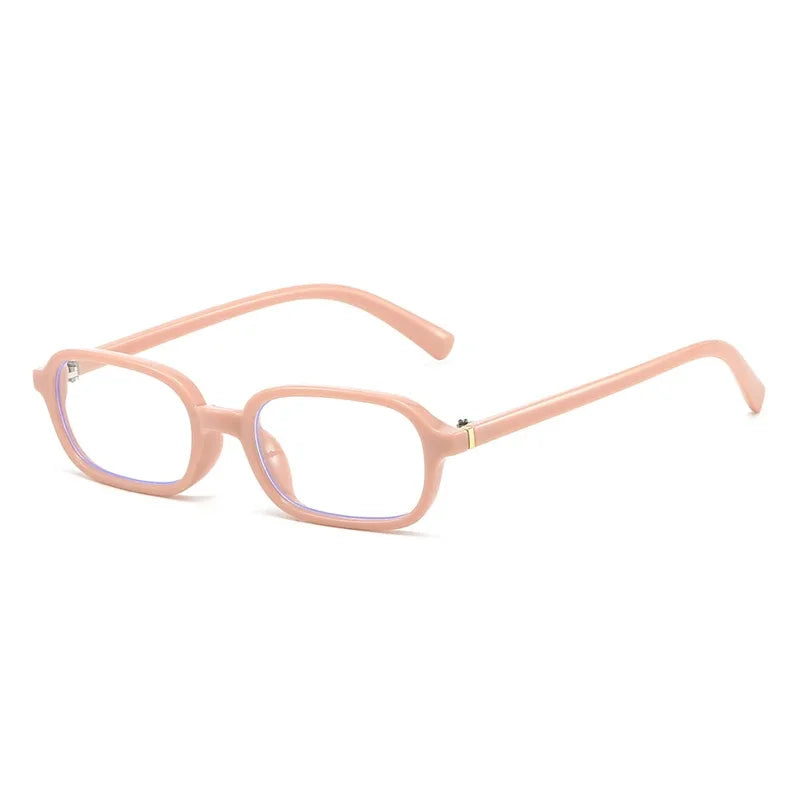 JNPCXI New Vintage Small Rectangle Sunglasses Women Shades UV400 Fashion Men Sun Glasses Clear Lens Frame