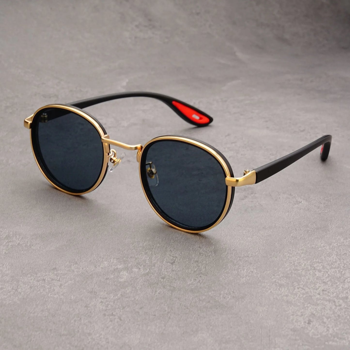 Metal Steampunk Series Round Frame Sunglasses Retro European and American Fashion UV Protection Eyewear