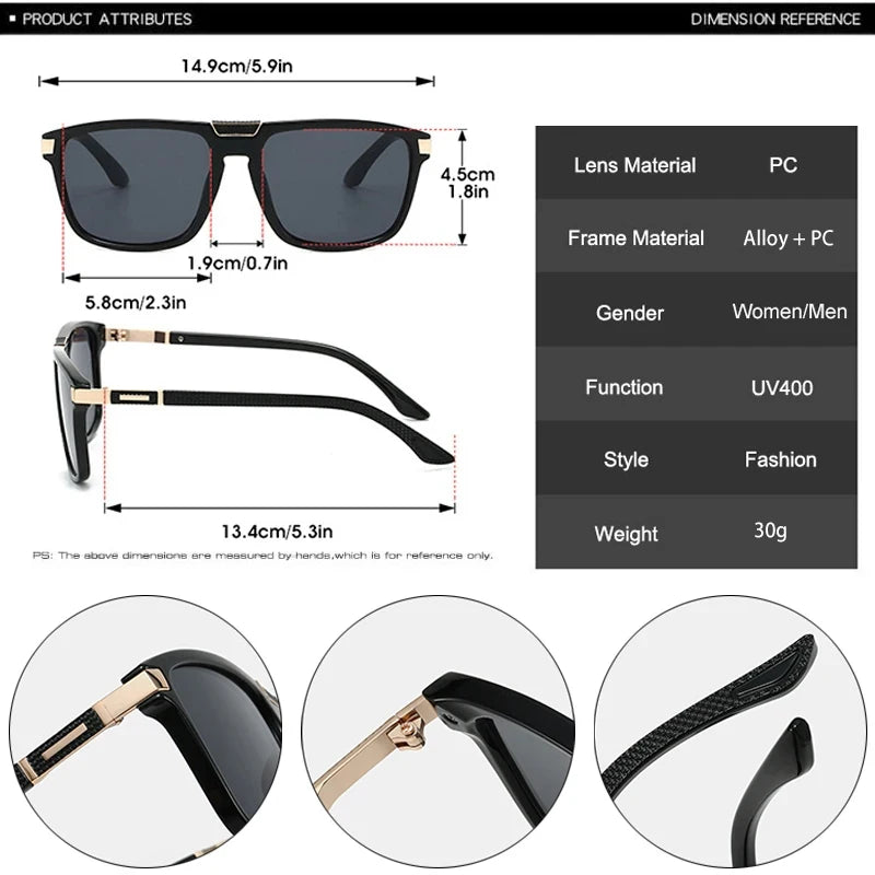 JNPCXI New Ins Popular Fashion Gradient Women Sunglasses Black Leopard Shades UV400 Trending Men Outdoor Sun Glasses