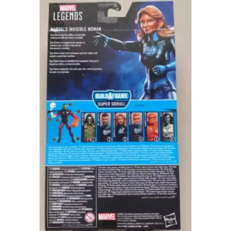 Original Hasbro Marvel Legends Series Fantastic Four Invisible Woman Action Toy Figure Model