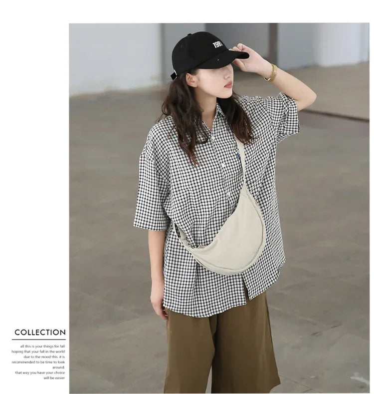 Nylon Waterproof Messenger Bag, Dumpling Multi-color High-quality Shoulder Bags