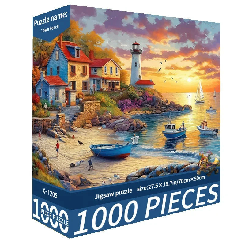 70*50CM 1000 Piece Puzzle for Adults Challenging Decompression Creative Home Decoration Gift All Special Occasions