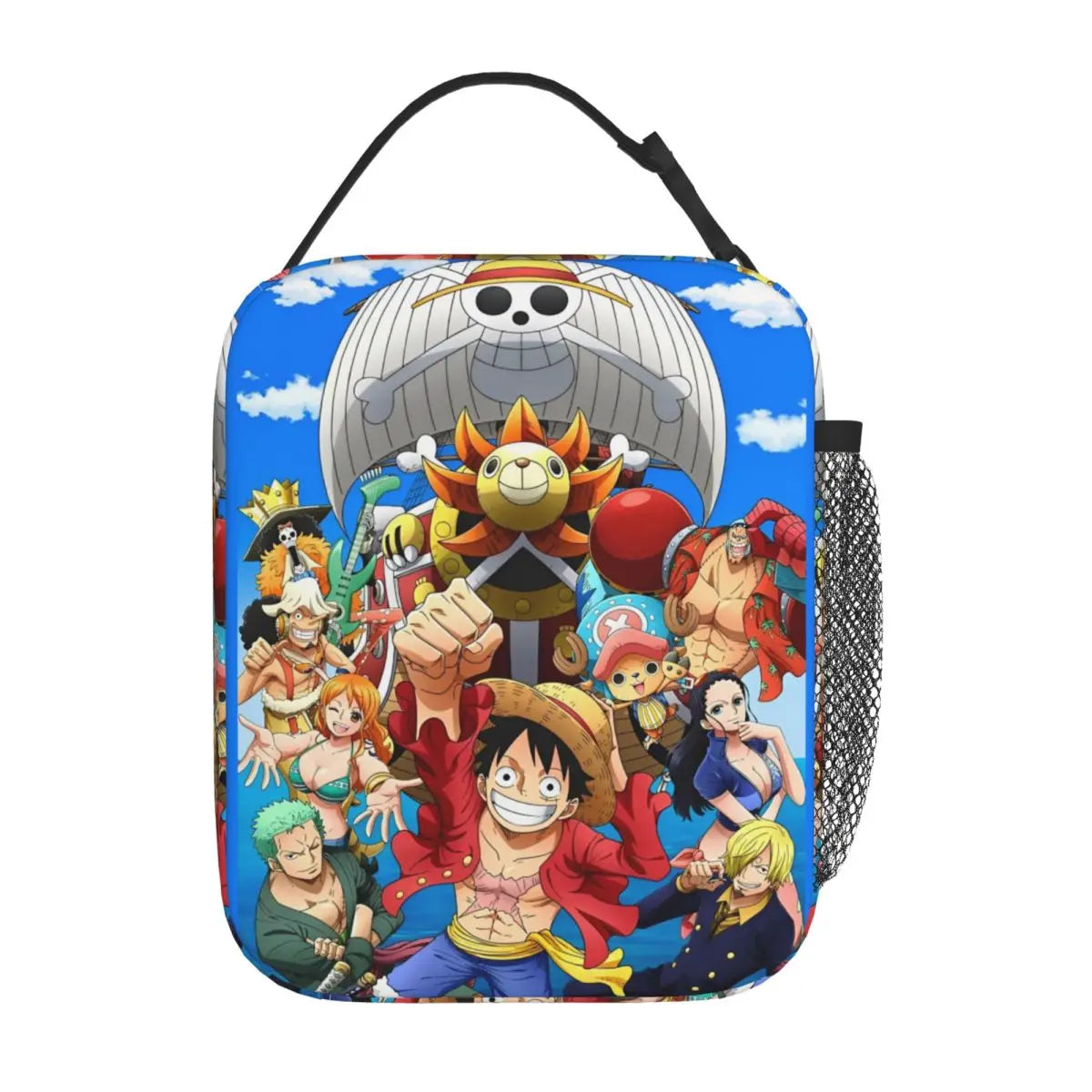Monkey D. Luffy Anime One Piece Insulated Lunch Bag Leakproof Meal Container Cooler Bag Tote Lunch Box Office Travel Girl Boy