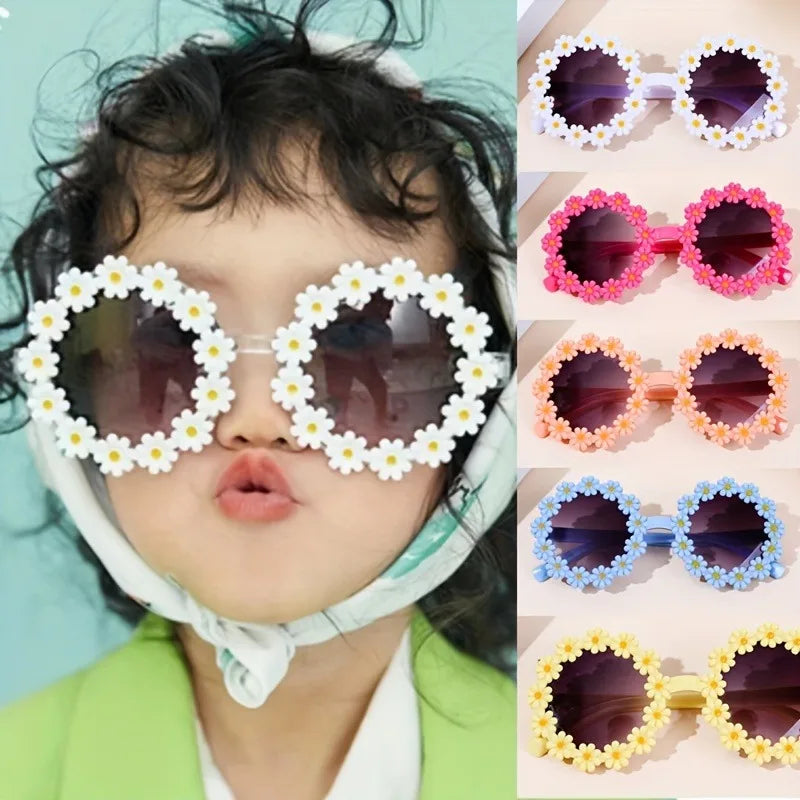 Charming Girl Flower Fashion Glasses, Glasses for Girls