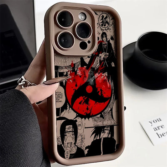 Itachi Apple iPhone 16 15 Pro Max 14 13 12 Mini SE XR XS softshell phone case M4