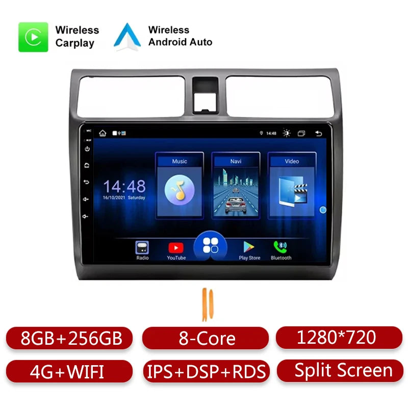 Android Radio For suzuki yuyan 2003-2010 wireless carplay car multimedia player car radio playback tool GPS/DSP