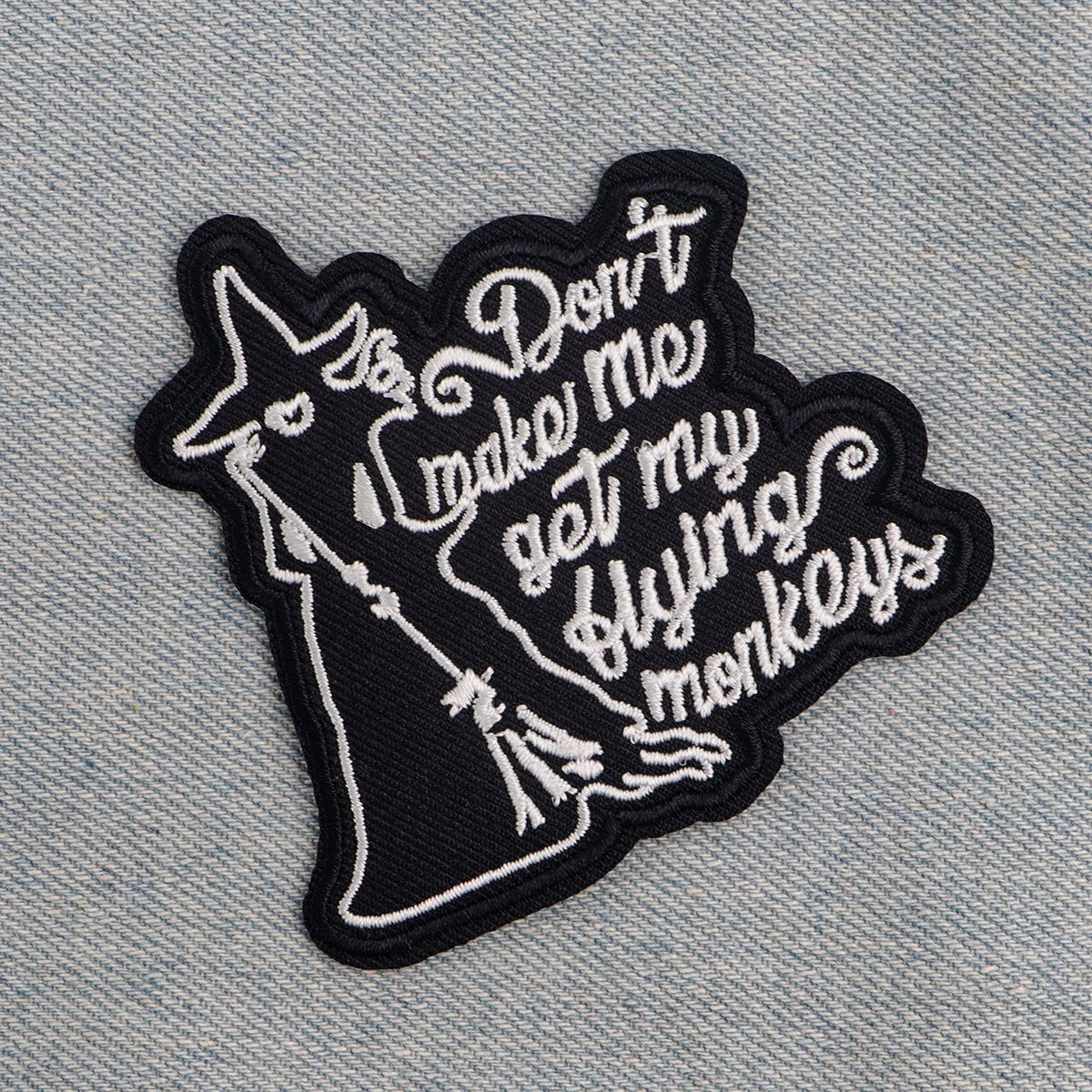 Funny Witch Embroidery Patch Iron On Patches for Clothing Thermoadhesive Patches Cartoon Patches On Clothes Badge DIY Sew
