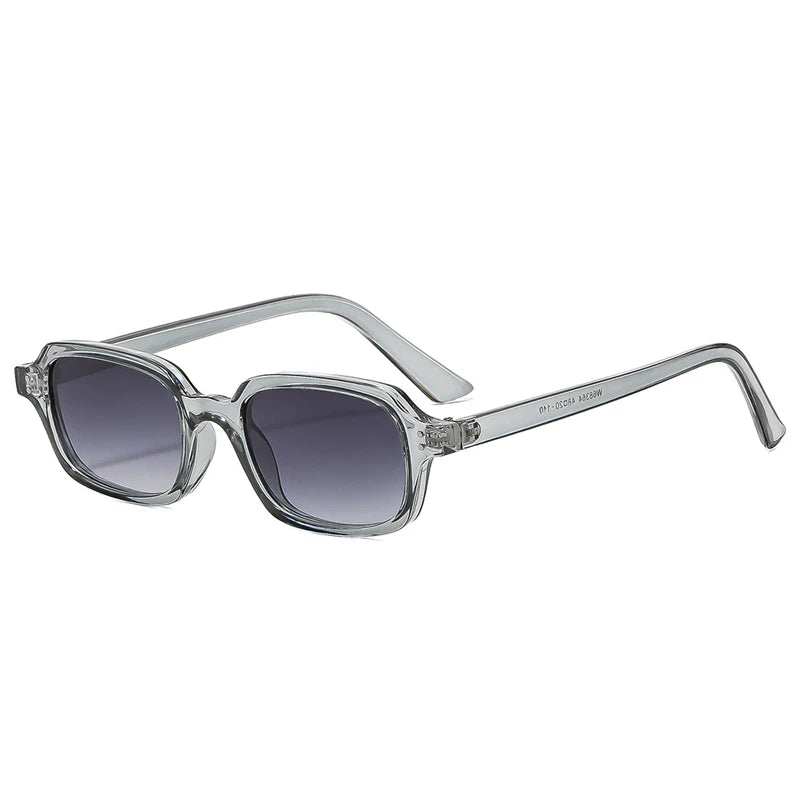 JNPCXI New Vintage Square Rivets Men Sunglasses Fashion Leopard Blue UV400 Women Trending Gradient Sun Glasses