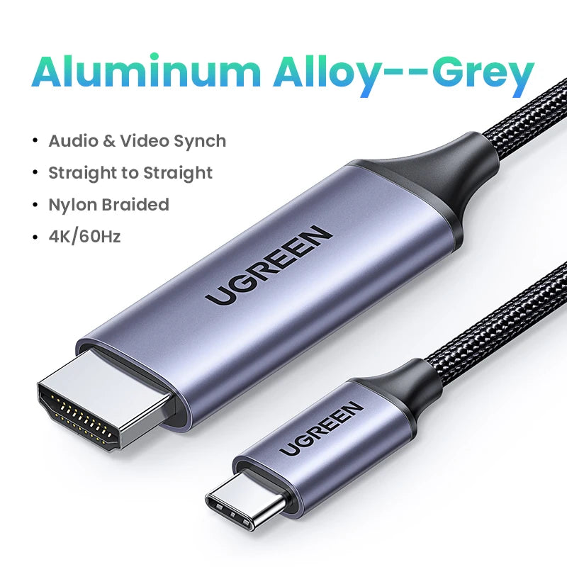 USB C to 4K 8K HDMI-Cable 8K/60Hz 4K/120Hz MacBook Pro iMac iPad Pro Samsung