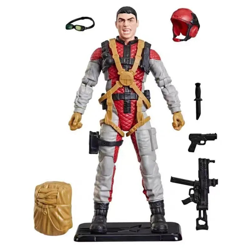 Original Hasbro G.I. Joe Classified Series Rafael 'Zap' Melendez/David 'Crazylegs' Thomas/Crimson Guard Anime Fiqure Model Toy