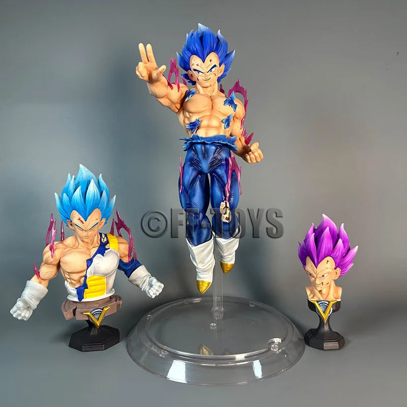 Dragon Ball Z Ultra Instinct Vegeta Figure Replacement Heads Vegeta Action Figures Pvc Statue Collection Model Toys Gift