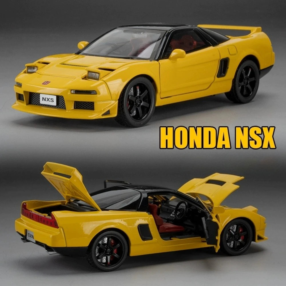 1:32 Honda NSX Accord Alloy Model Toys Miniature Cars Diecast Vehices Doors Opened with Sound Light Pull Back Toy Kids Presents