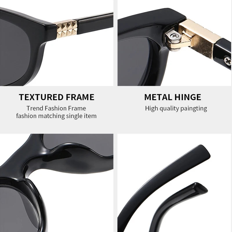 JNPCXI New Fashion Oval Sunglasses Women Retro Small Frame Sunglasses Luxury Brand Design Travel Sunglasses UV400