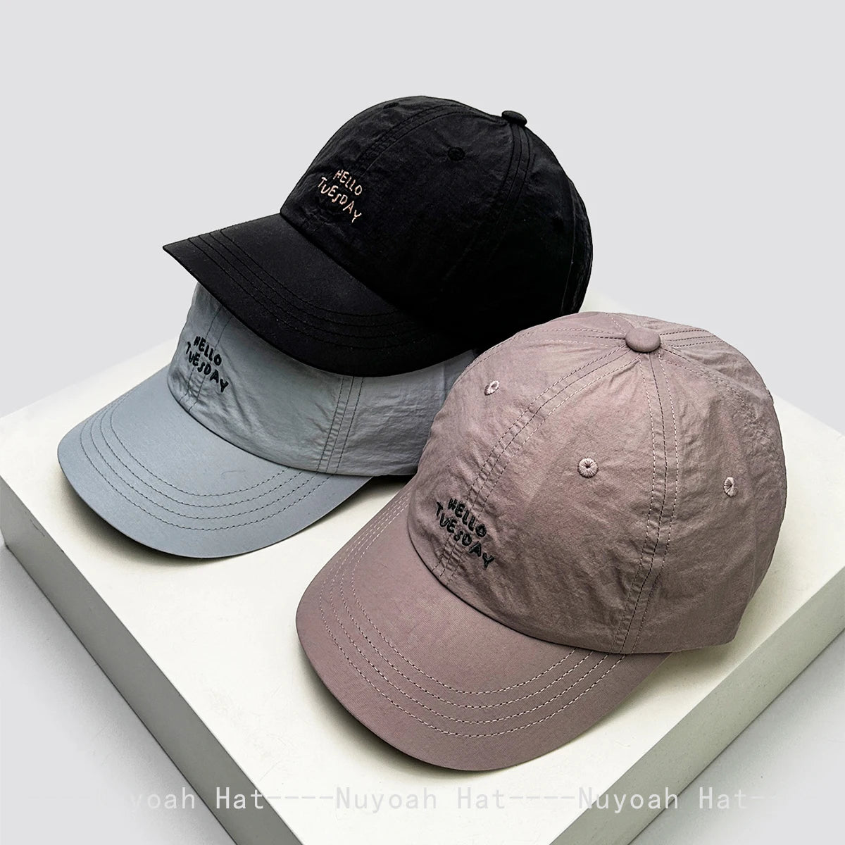 New Men Women Quick-dry Simple Embroidered Letters Baseball Hats Sunshade Travel Breathable Peaked Caps Versatile Fashion ins