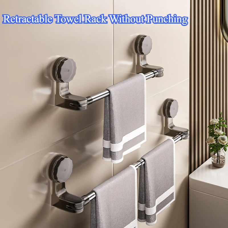 Wall-Mounted Towel Rack Featuring a Strong Suction Cup, Making It an Ideal Choice for Bathrooms,Valentine'S Day And Easter Gifts