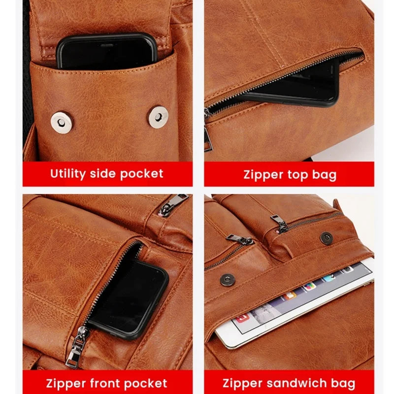 JEEP BULUO Brand Men Teenager College Students 15.6" Laptop Backpacks Travel Bag