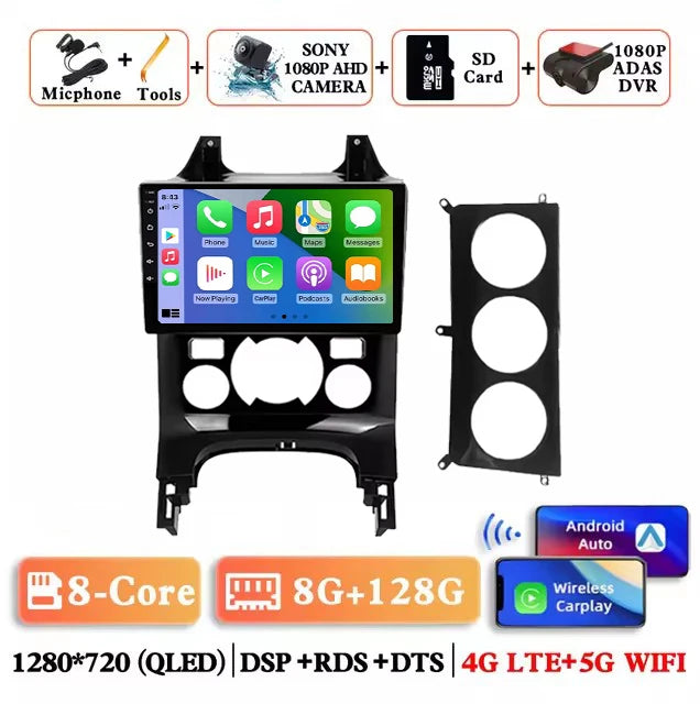 Android 15 Wireless Carplay Auto Car Radio for Peugeot 3008 2009-2015 Car Multimedia Player GPS 4G+WiFi Navigation Head Unit