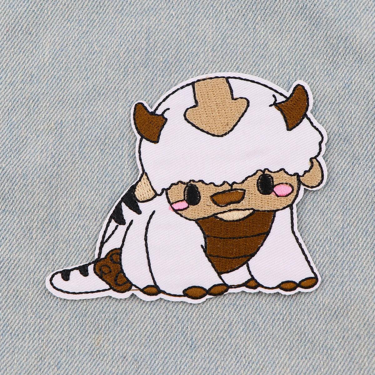 Cute Embroidery Patch Cartoon Avatar Iron On Patches for Clothing Adhesive Patches Patches On Clothes Badge DIY Sew