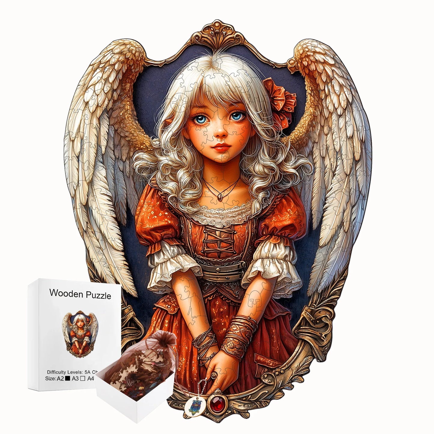 Fantasy Wooden Jigsaw Puzzle - Magical Style Wooden Decor Painting - Christmas and Halloween Gift Toy For Teen And Kid