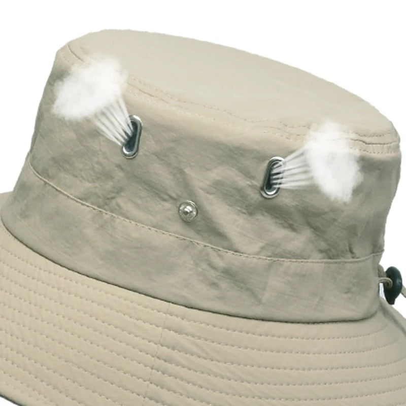 Xinbaoguan 100% Polyester 9204 Summer Breathable MEN'S Sunshade Hat, Solid Color FISHERMAN'S Hat, Large Brimmed WOMEN'S Hat
