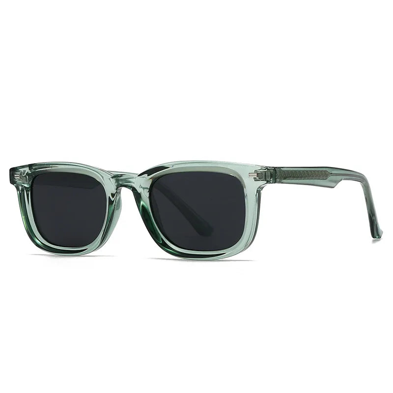 JNPCXI Retro Square Polarized Sunglasses Men Women Luxury Sun Shades Metal Core CP Acetate Driving Glasses UV400