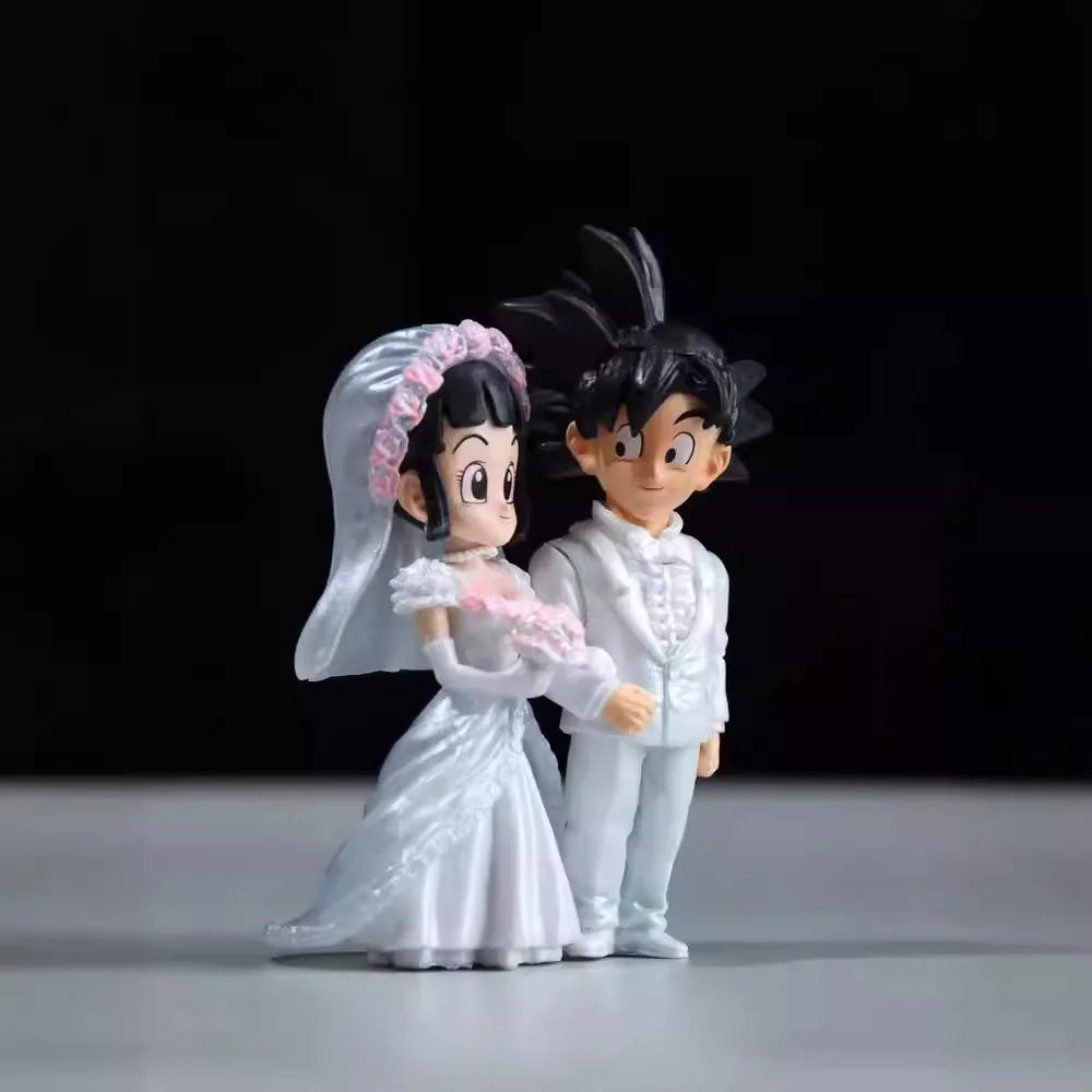 4-inch Dragon Ball Anime Wedding of Goku and Chichi Action Figure Marriage Scene