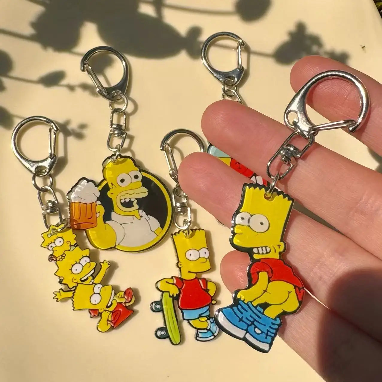 5/10PCS Cute Phone Chains, Acrylic Cartoon Phone Pendant Charms, Anti-Loss Lanyard Keychain