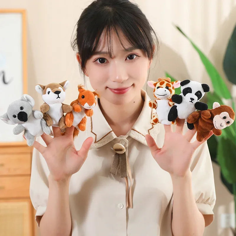 36 Styles Animal Finger Puppet Plush Toy Role Play Tell Story Cloth Doll Baby Educational Toys Children Kids Great Birthday Gift