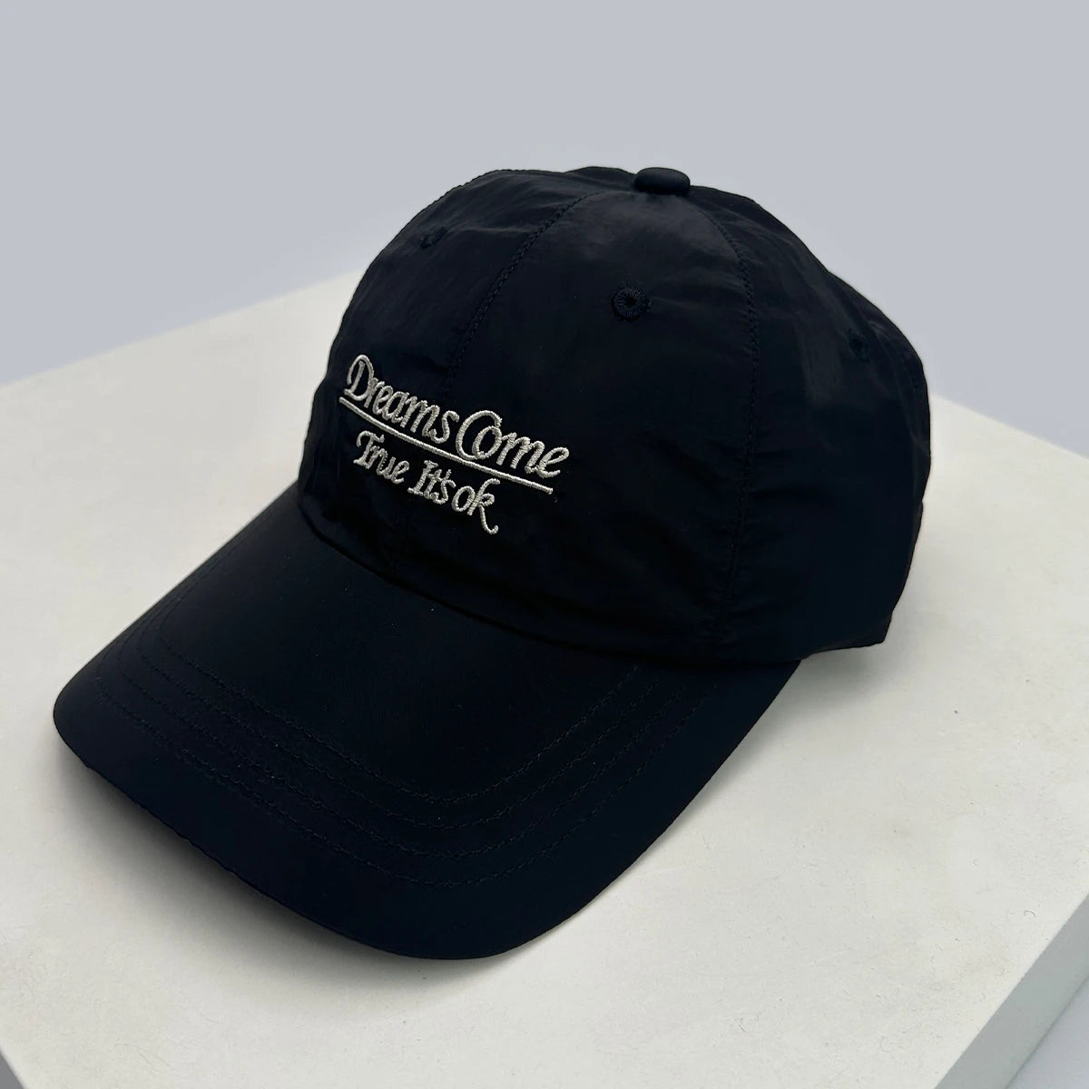New Unisex Korean Quick Drying Embroidered Letters Baseball Hats Breathable Outdoor Sunshade Peaked Caps Versatile Fashion ins