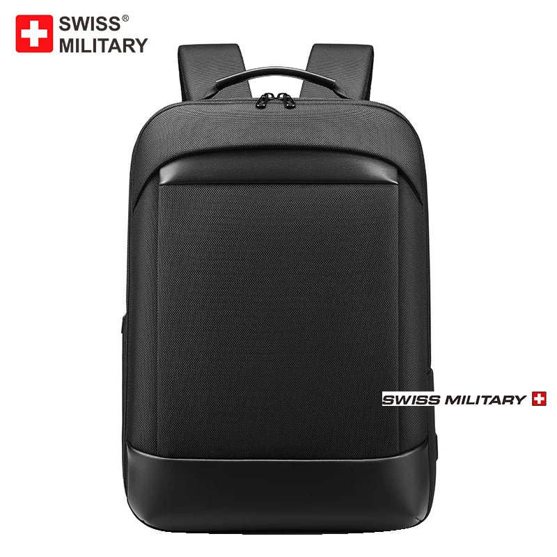 SWISS MILITARY Waterproof Business USB School Backpack 15.6 Inch Laptop Backpack