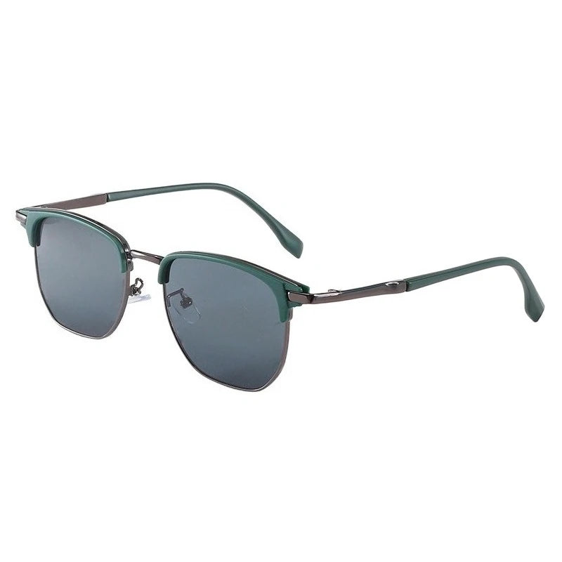 2PCS Retro Punk Eye Glasses Unisex Clear Square Sunglasses Fashion Korean Style Fashion Small Square Sunglasses