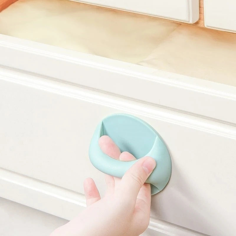 2pcs Kitchen Drawer Handles, Furniture Cabinet Door Knobs, Wardrobe Cupboard Cabinet Pulls, Self-adhesive Handle