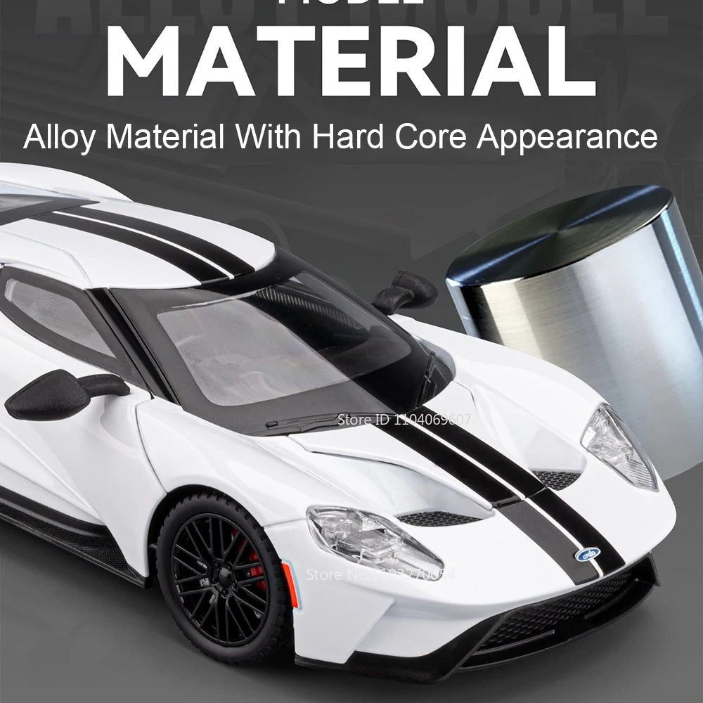 1:24 GT MC20 Alloy Diecast Supercar Toys Models Sound Light Pull Back Shock Absorption Miniature Vehices Friend's Holiday Gifts
