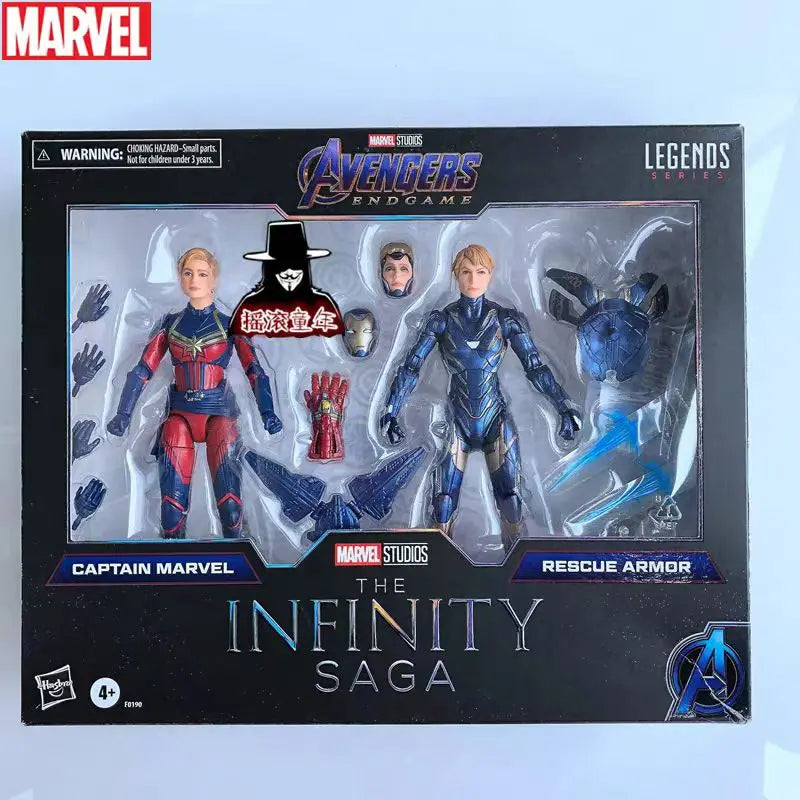 Original Hasbro Marvel Legends Series The Infinity Saga Marvel Avengers EndGame Rescue Armor Captain Marvel Action Toy Figure