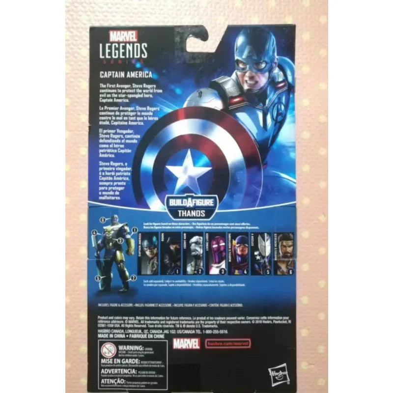 Original Hasbro Marvel Legends Series CAPTAIN AMERICA Anime Figure Toys Collection Ornaments