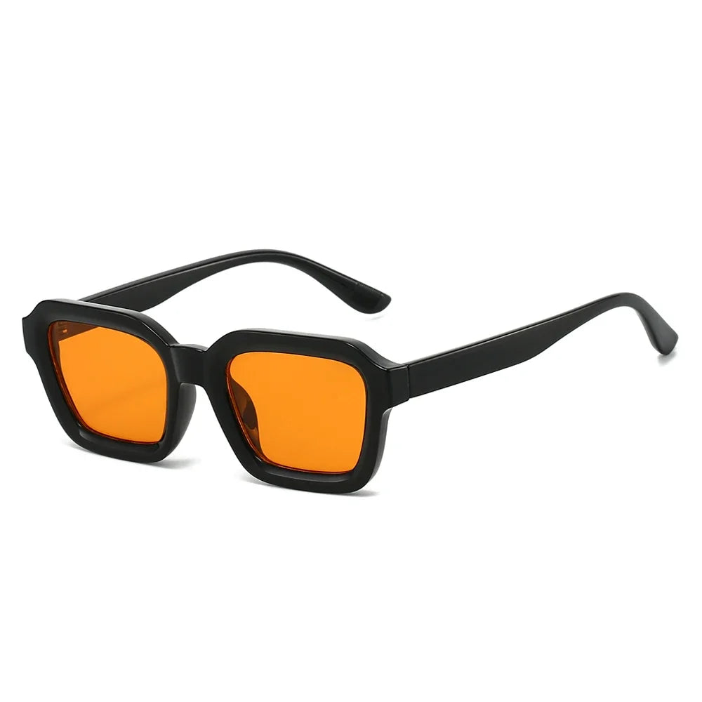 JNPCXI New Men Vintage Rectangle Frame Sunglasses Fashion Retro Sun Glasses Luxury Brand Design UV400 Shades Eyewear Women