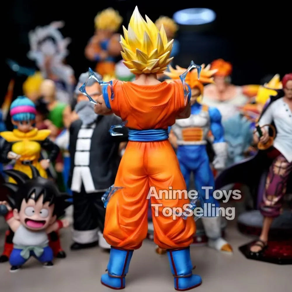11.81in/30cm Anime Dragon Ball Z Figure SSJ2 Goku Action Figure PVC Statue