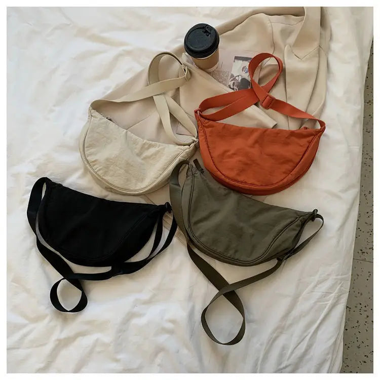 Nylon Waterproof Messenger Bag, Dumpling Multi-color High-quality Shoulder Bags