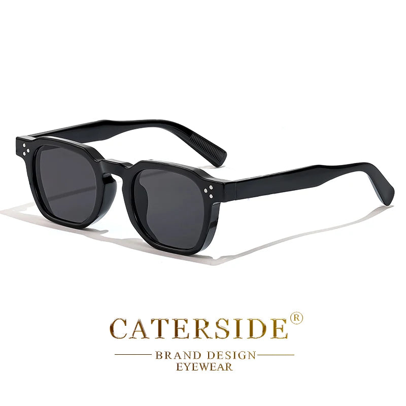 CATERSIDE Retro Square Sunglasses Men Punk Fashion Brand Sun Glasses for Women Travel Party UV400 Summer Style Lunette De Soleil