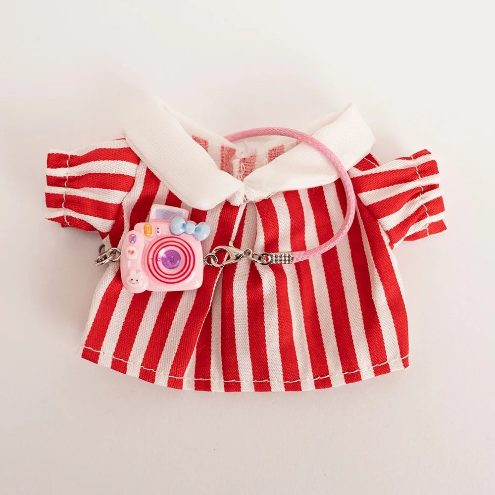 Labubu Clothes For 15-17CM I II III Labubu Outfits Mini Plush Cotton Idol Doll Universal Clothing  Party Accessories Gifts