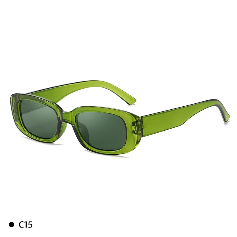 Retro Box Sunglasses for Men and Women Retro UV400 Sunshade Glasses Suitable for Summer Beach Travel