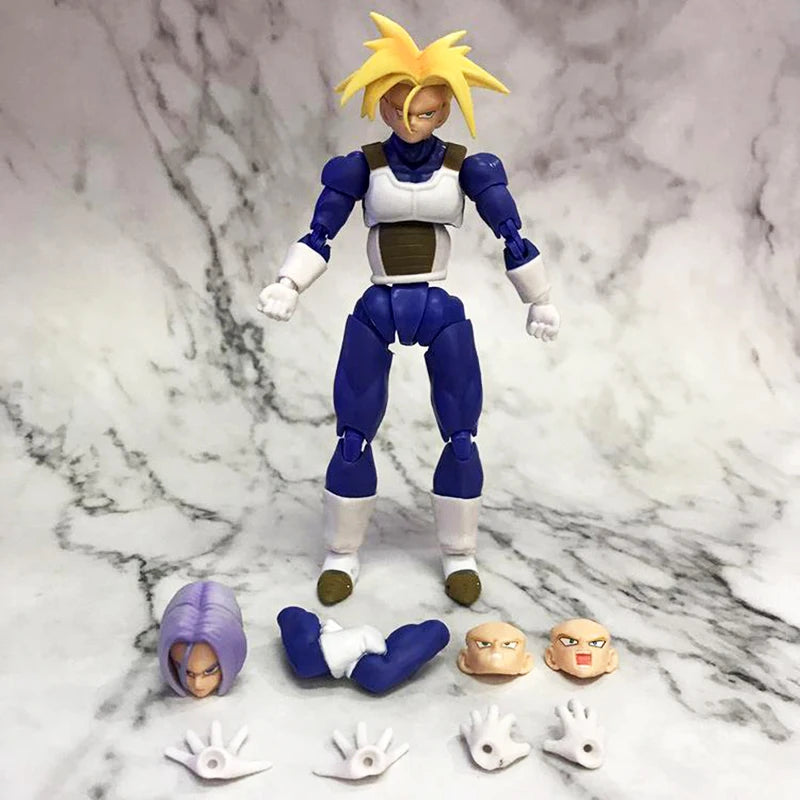 6in Anime Dragon Ball Z Figures SHF Super Saiyan Trunks Action Figure Collection