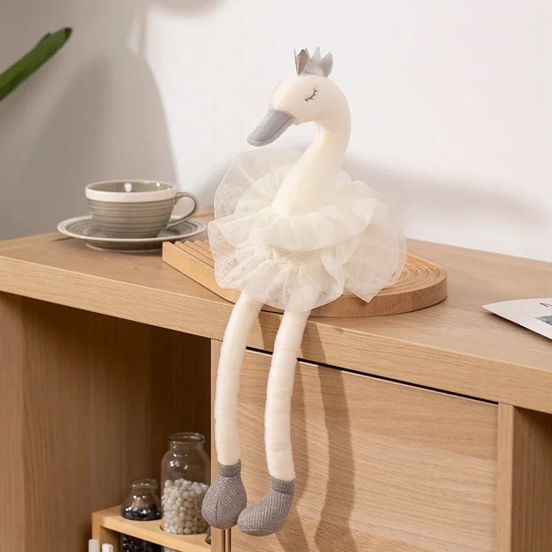 Beautiful Skirt Swan White&Pink Color Super Lovely Animal Stuffed&Plush Baby Cotton Toys Party Doll